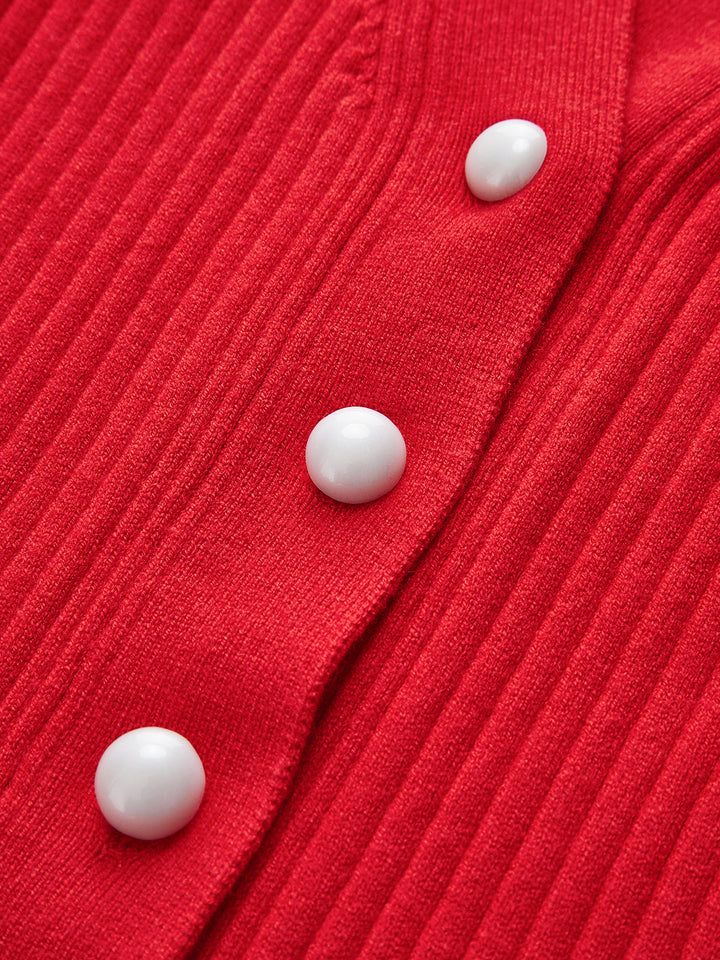 Zenobia Pearl Button Cardigan