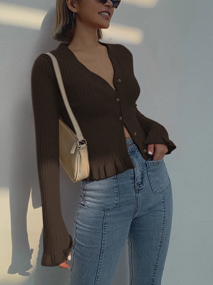 Zenobia Pearl Button Cardigan