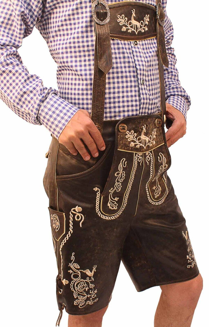 Quillan Embroidered Lederhosen Set