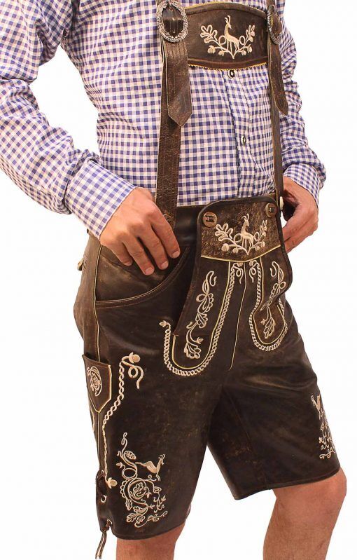 Quillan Embroidered Lederhosen Set