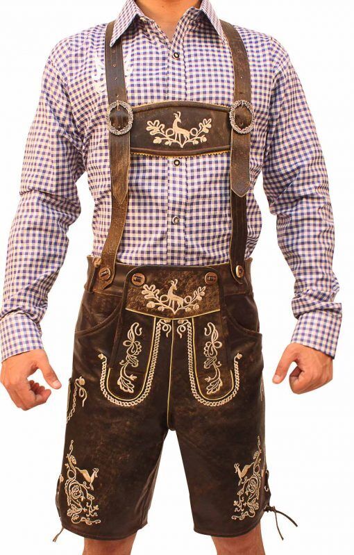 Quillan Embroidered Lederhosen Set