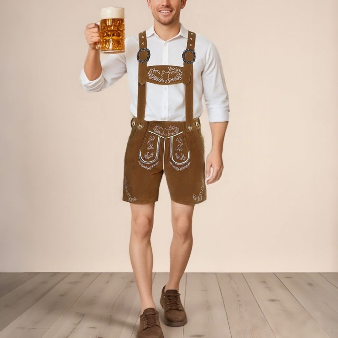 Laurenz Embroidered Lederhosen Set