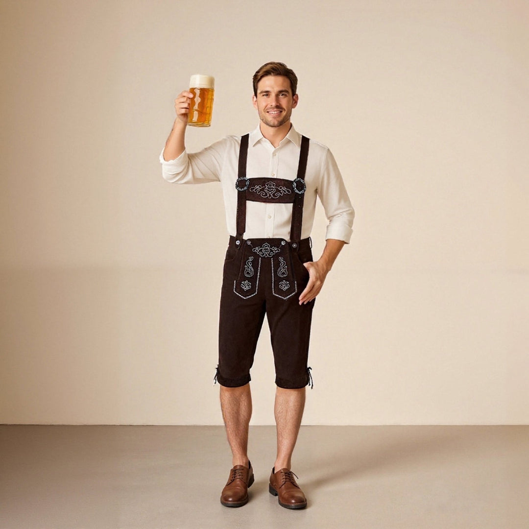 Ilias Embroidered Lederhosen Set