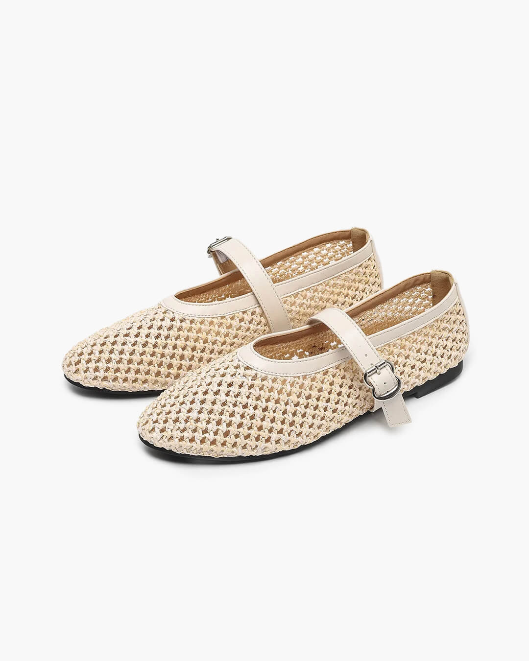 Betty Woven Mary Jane Flats