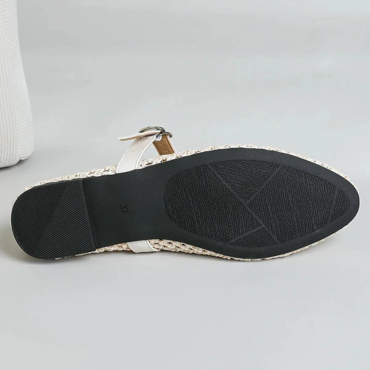 Betty Woven Mary Jane Flats