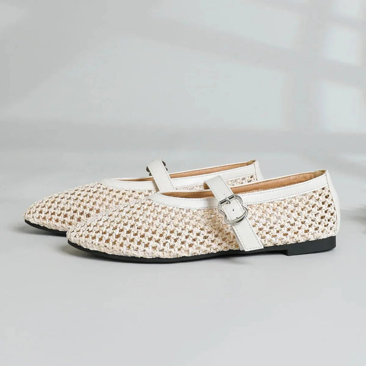 Betty Woven Mary Jane Flats