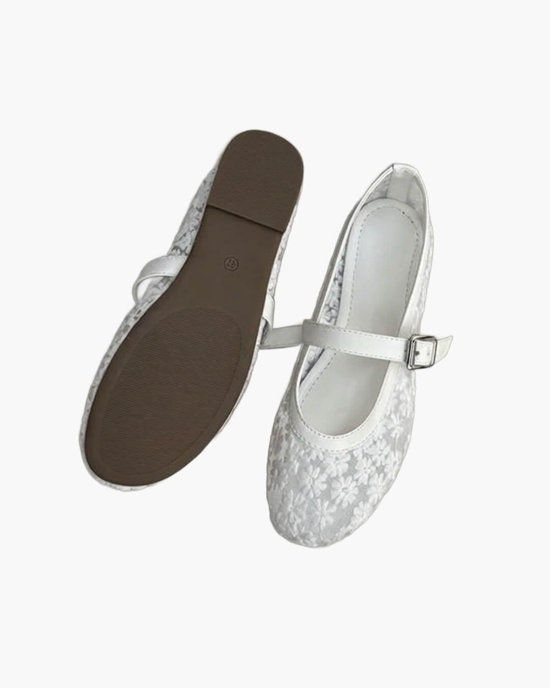 Helen Floral Mesh Mary Jane Flats