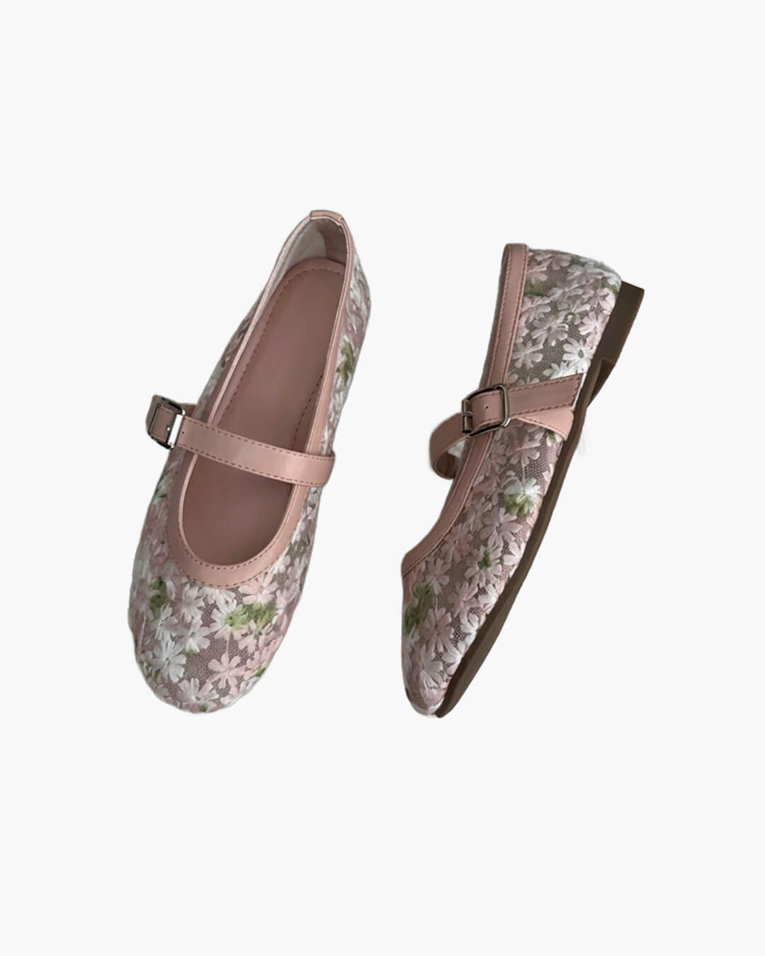 Helen Floral Mesh Mary Jane Flats