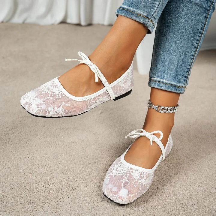 Joan Lace Ballet Flats