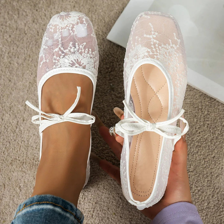 Joan Lace Ballet Flats