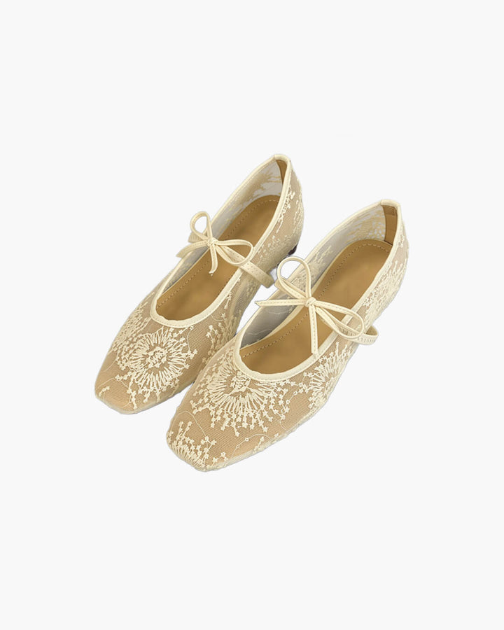 Joan Lace Ballet Flats