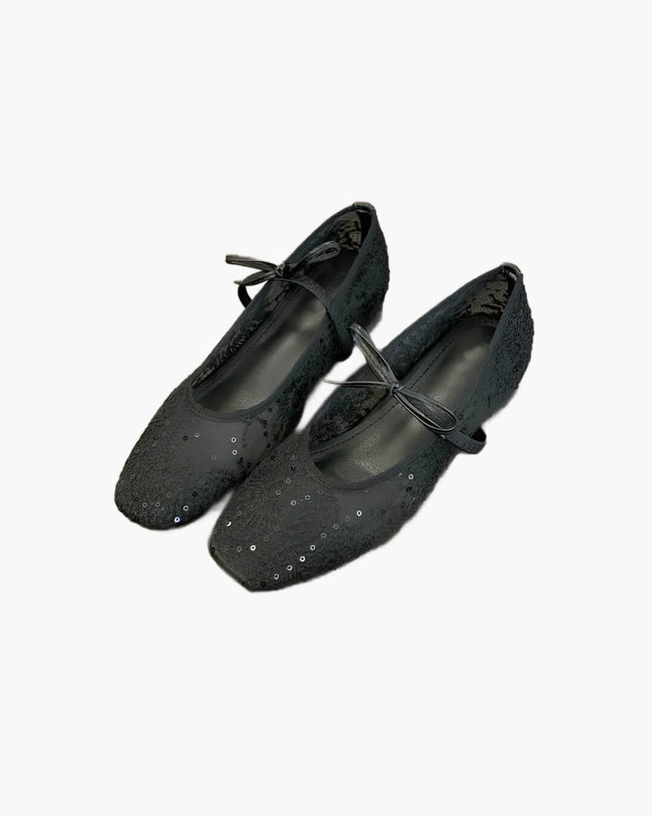 Joan Lace Ballet Flats