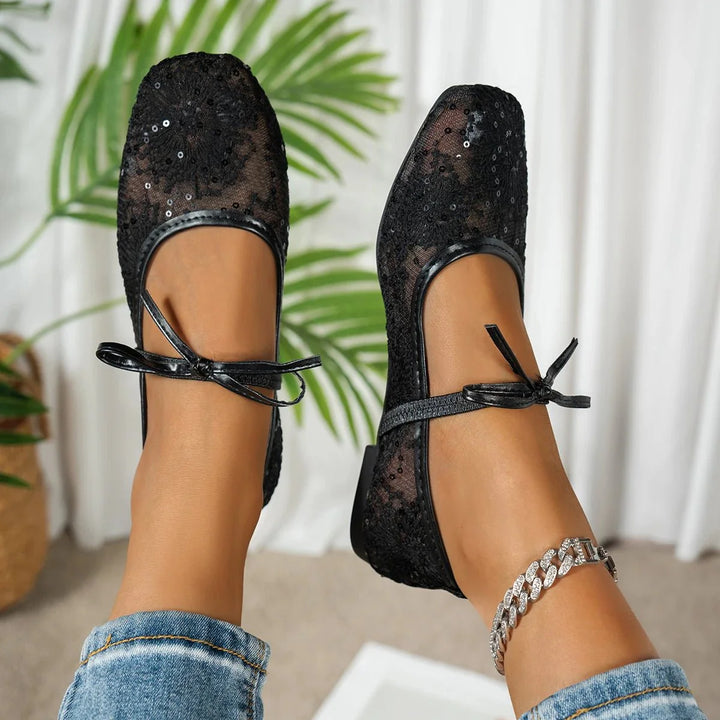 Joan Lace Ballet Flats