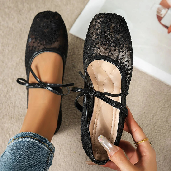 Joan Lace Ballet Flats
