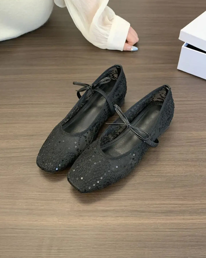 Joan Lace Ballet Flats