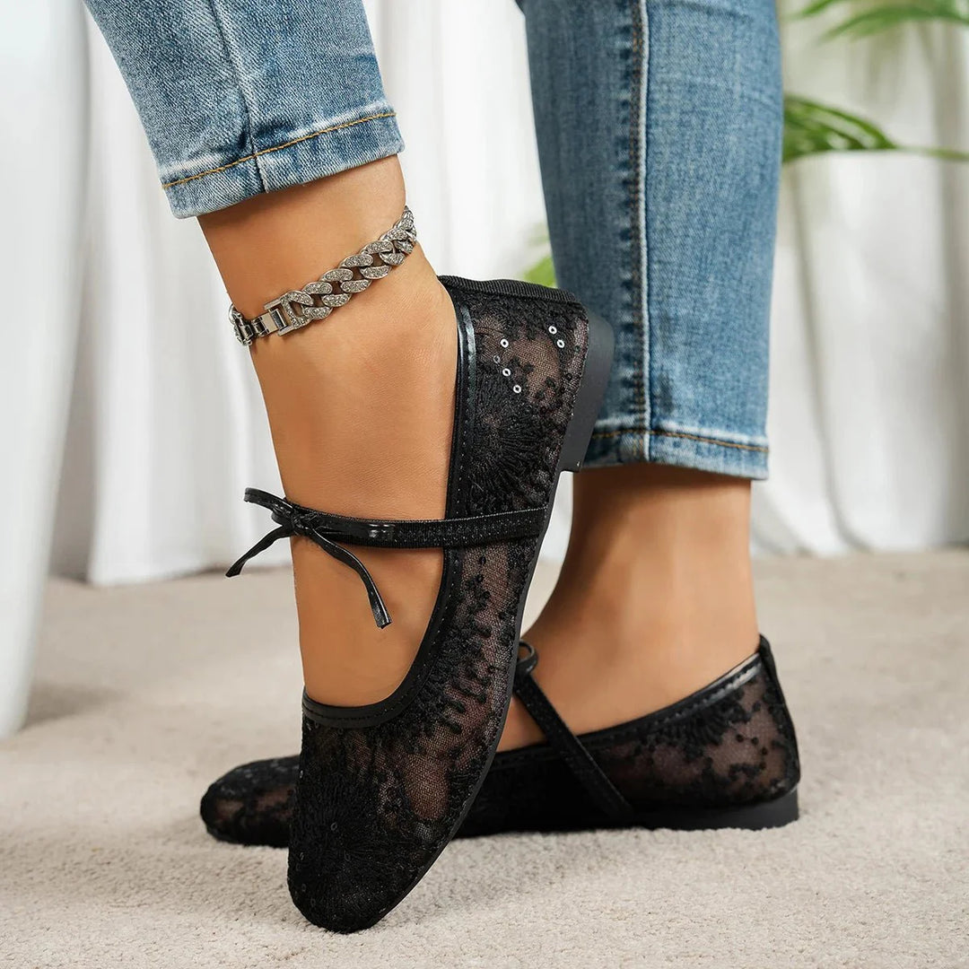 Joan Lace Ballet Flats