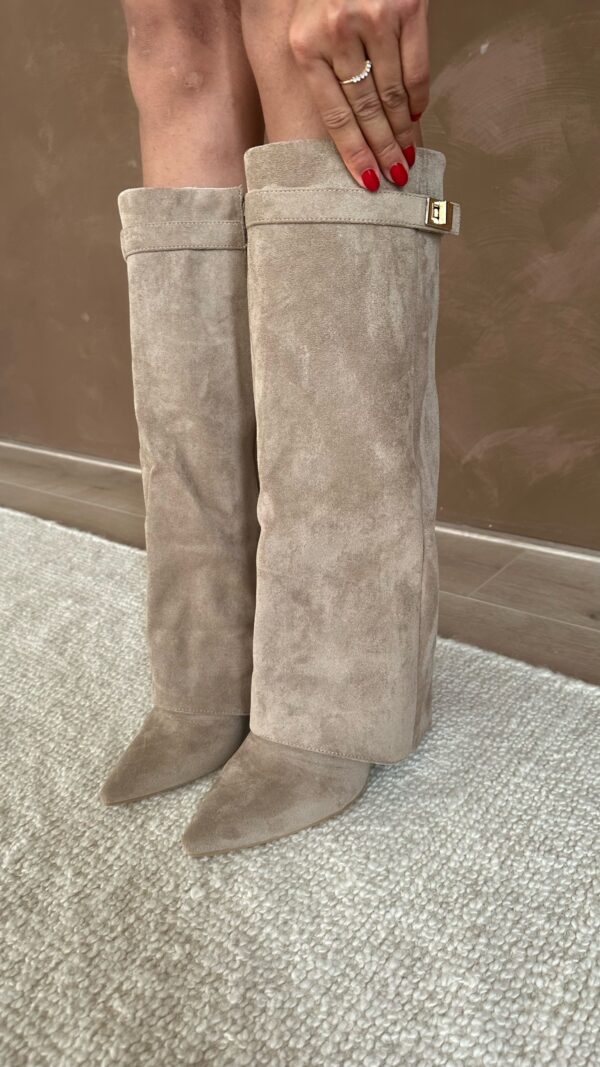 Kyla Pointed Knee High Boots