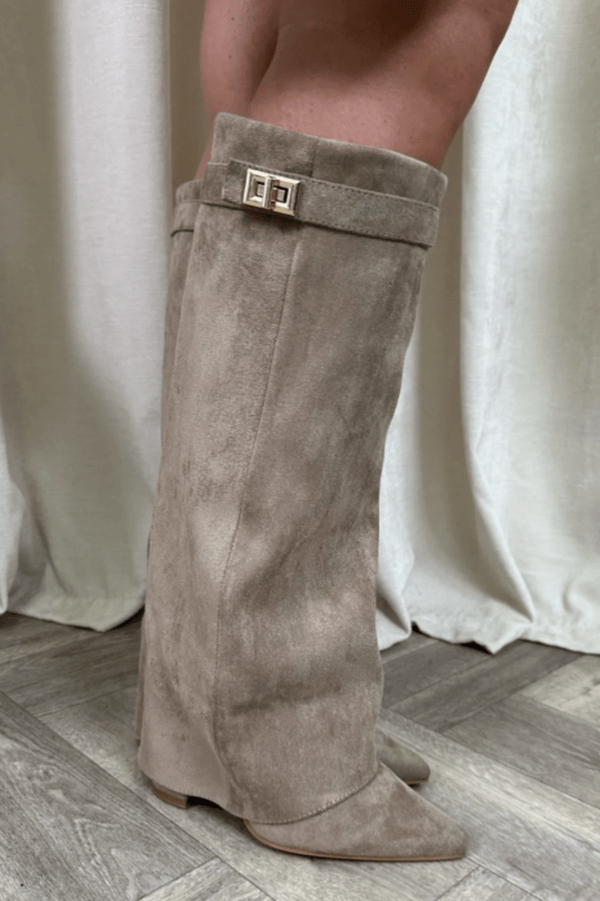 Kyla Pointed Knee High Boots