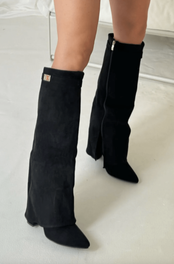 Kyla Pointed Knee High Boots