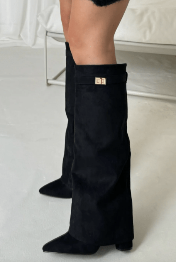 Kyla Pointed Knee High Boots
