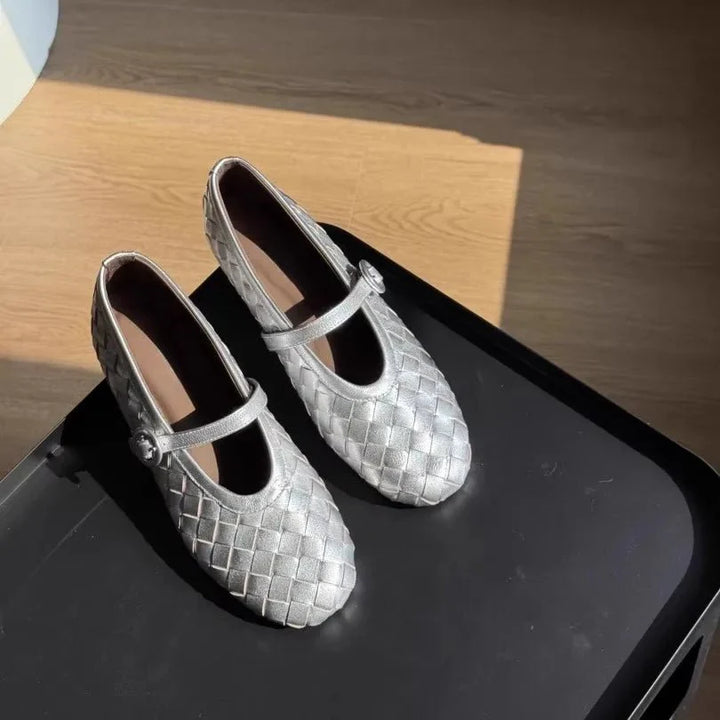 Lisbeth Woven Mary Jane Flats