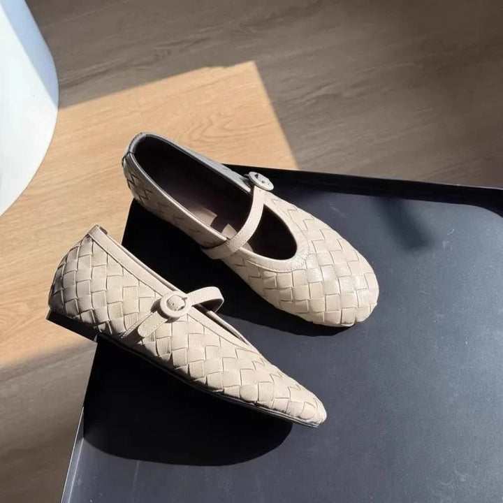 Lisbeth Woven Mary Jane Flats