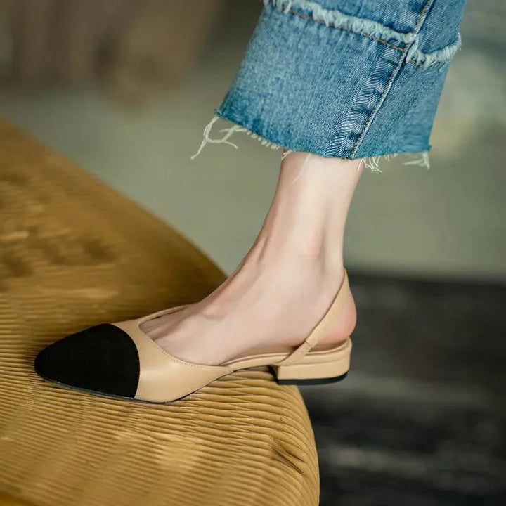 Maren Cap Toe Slingback Flats