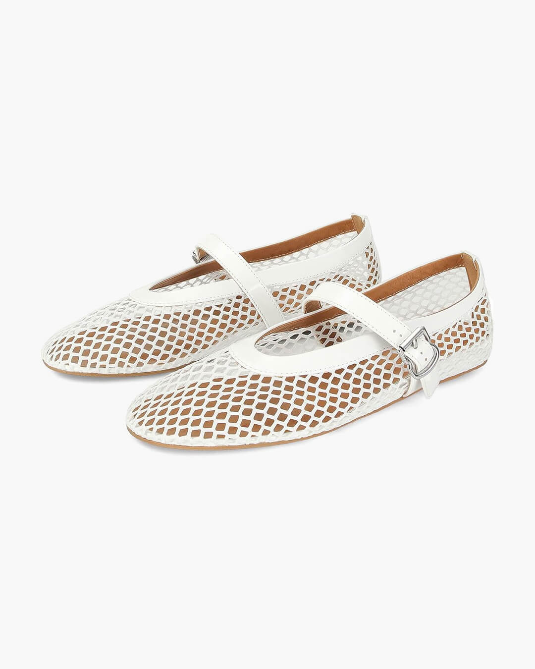 Rebecca Mesh Mary Jane Flats