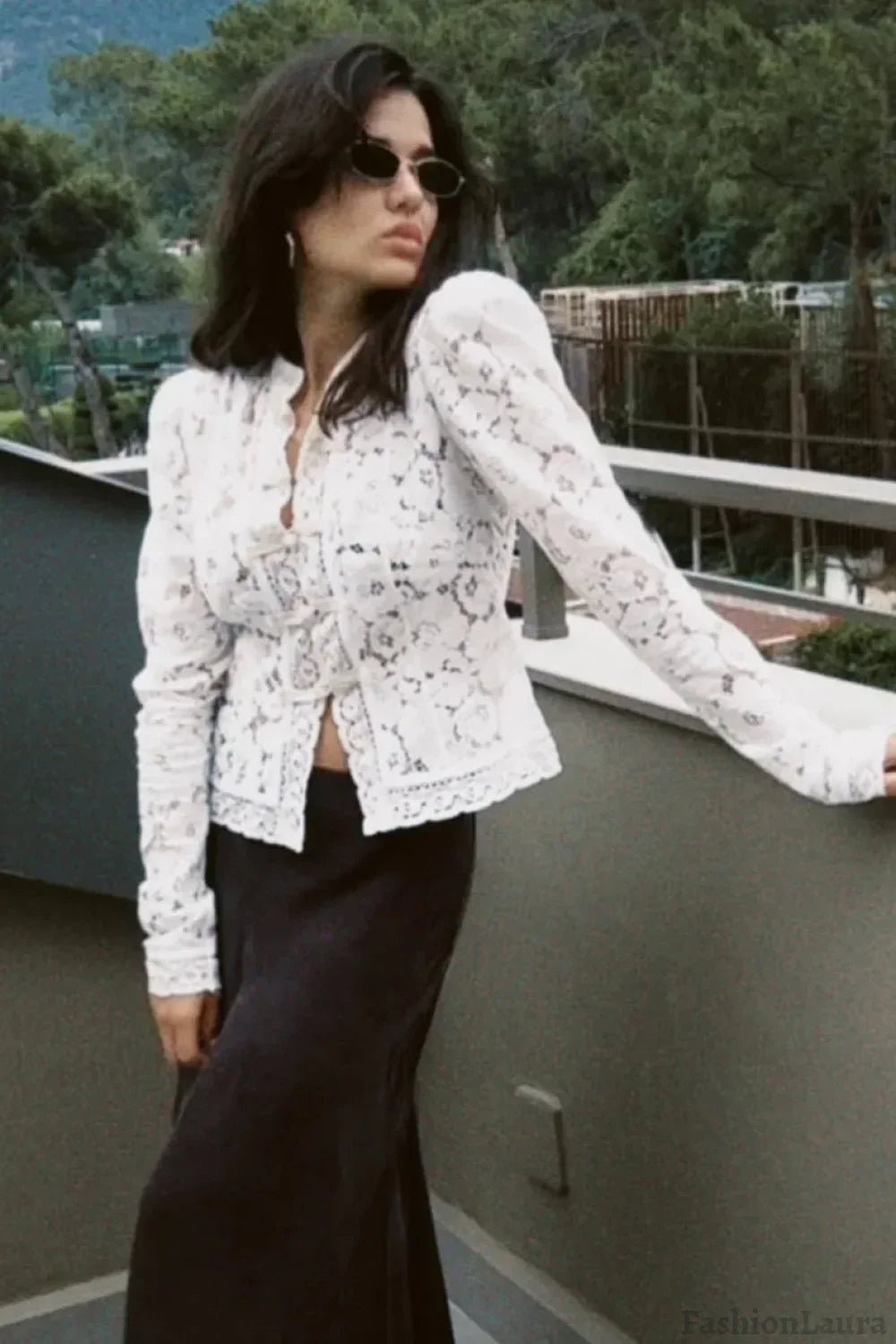 Stacey Hollow Lace Blouse