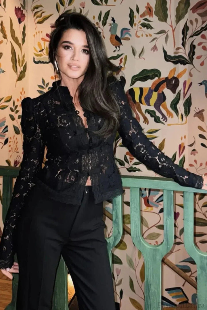 Stacey Hollow Lace Blouse
