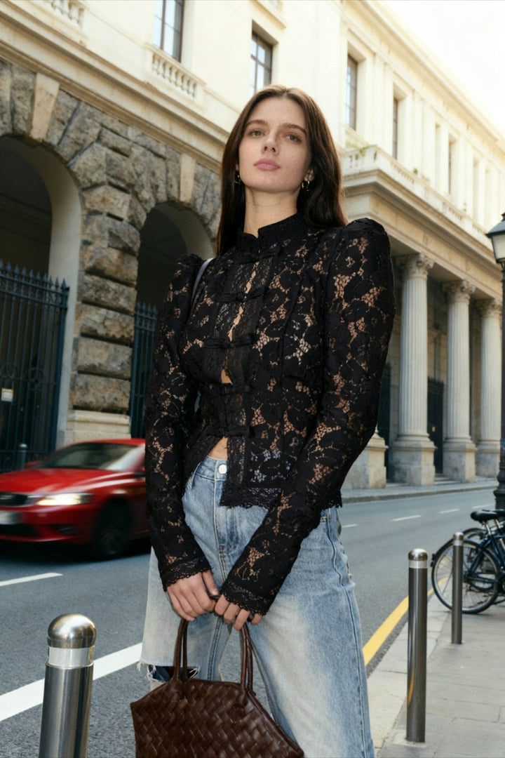 Stacey Hollow Lace Blouse