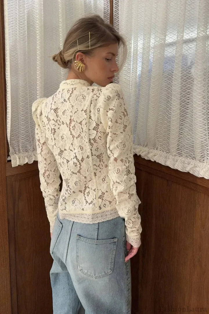 Stacey Hollow Lace Blouse