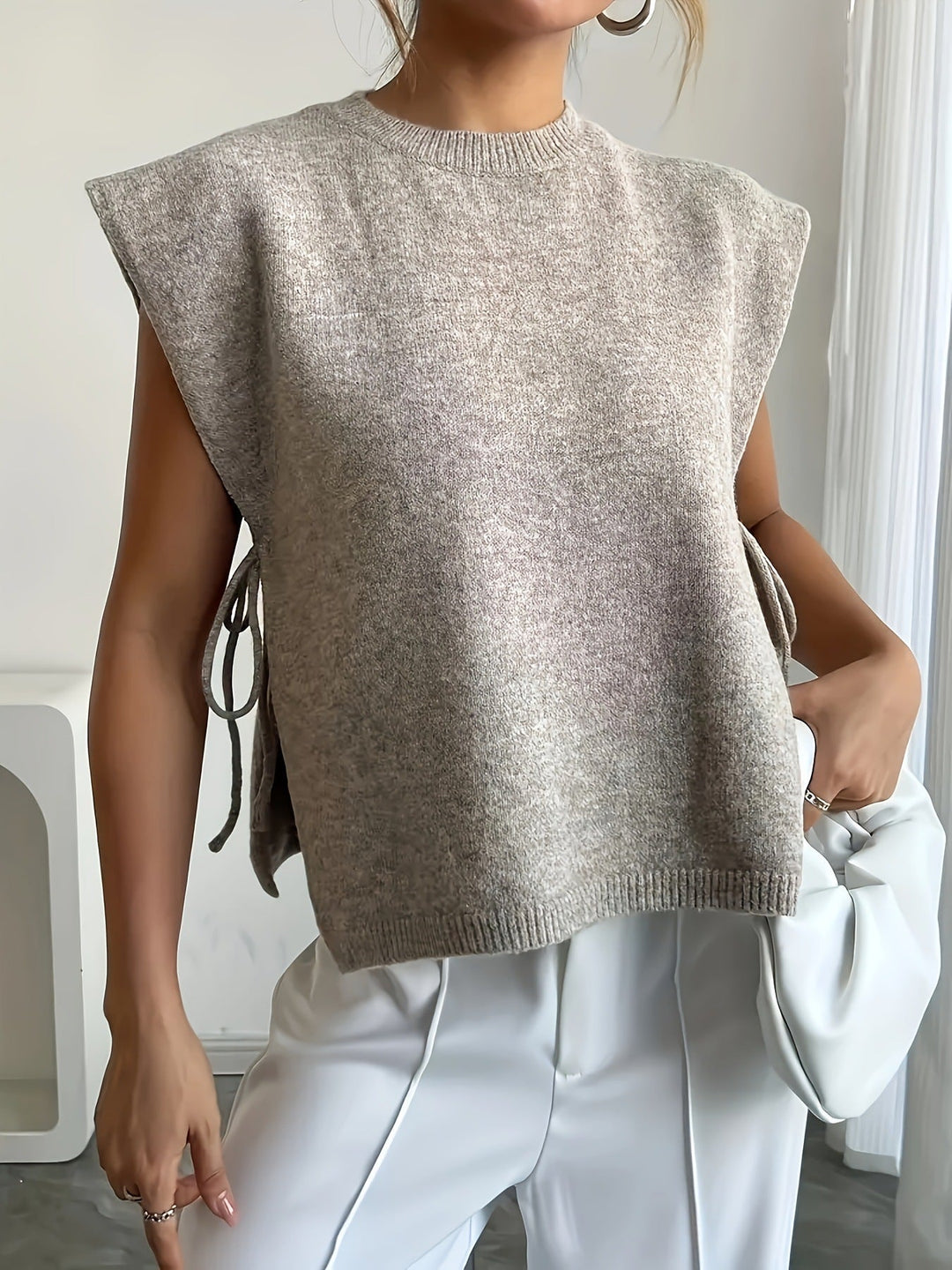 Monica Side-Tie Knit Top