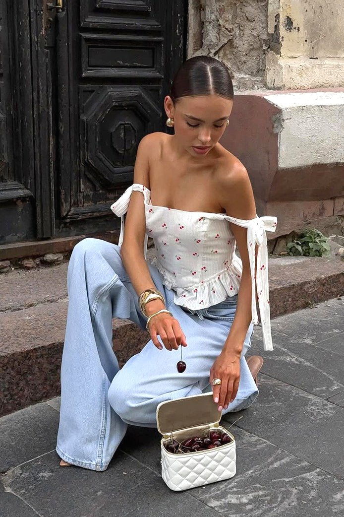 Alana Ruffle Off-Shoulder Top
