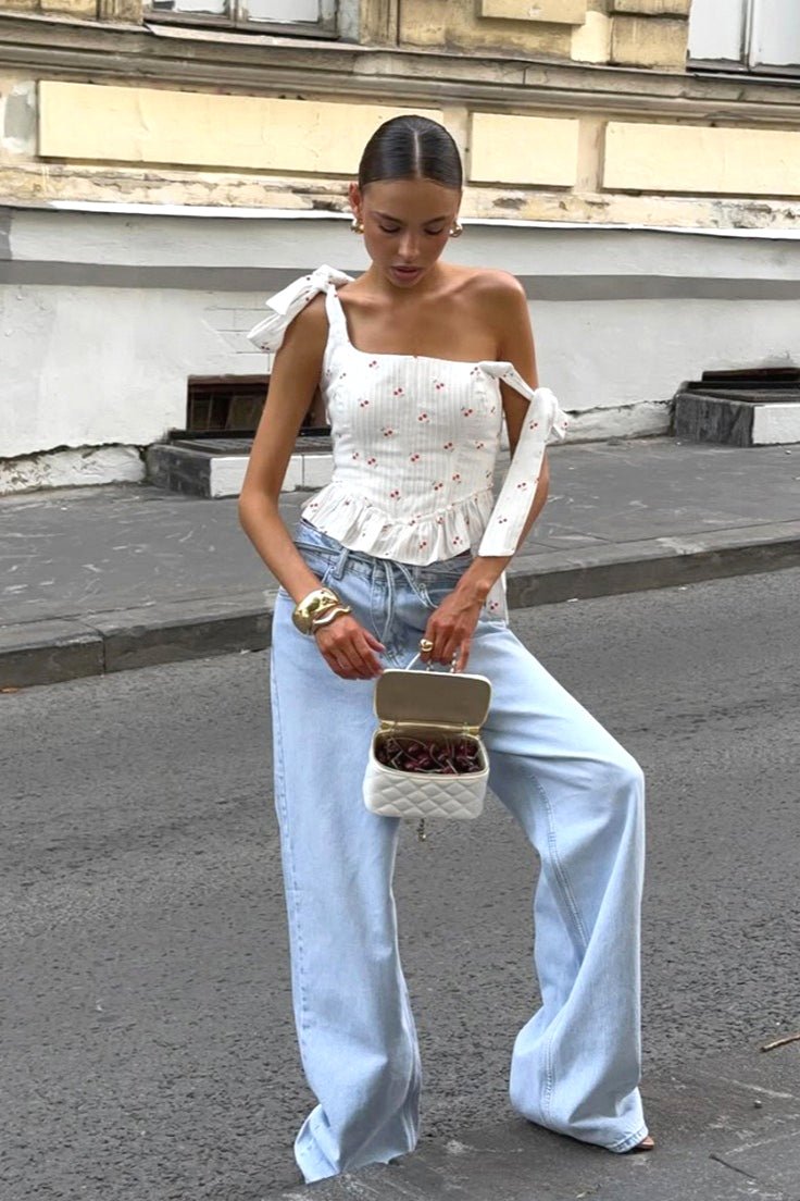 Alana Ruffle Off-Shoulder Top