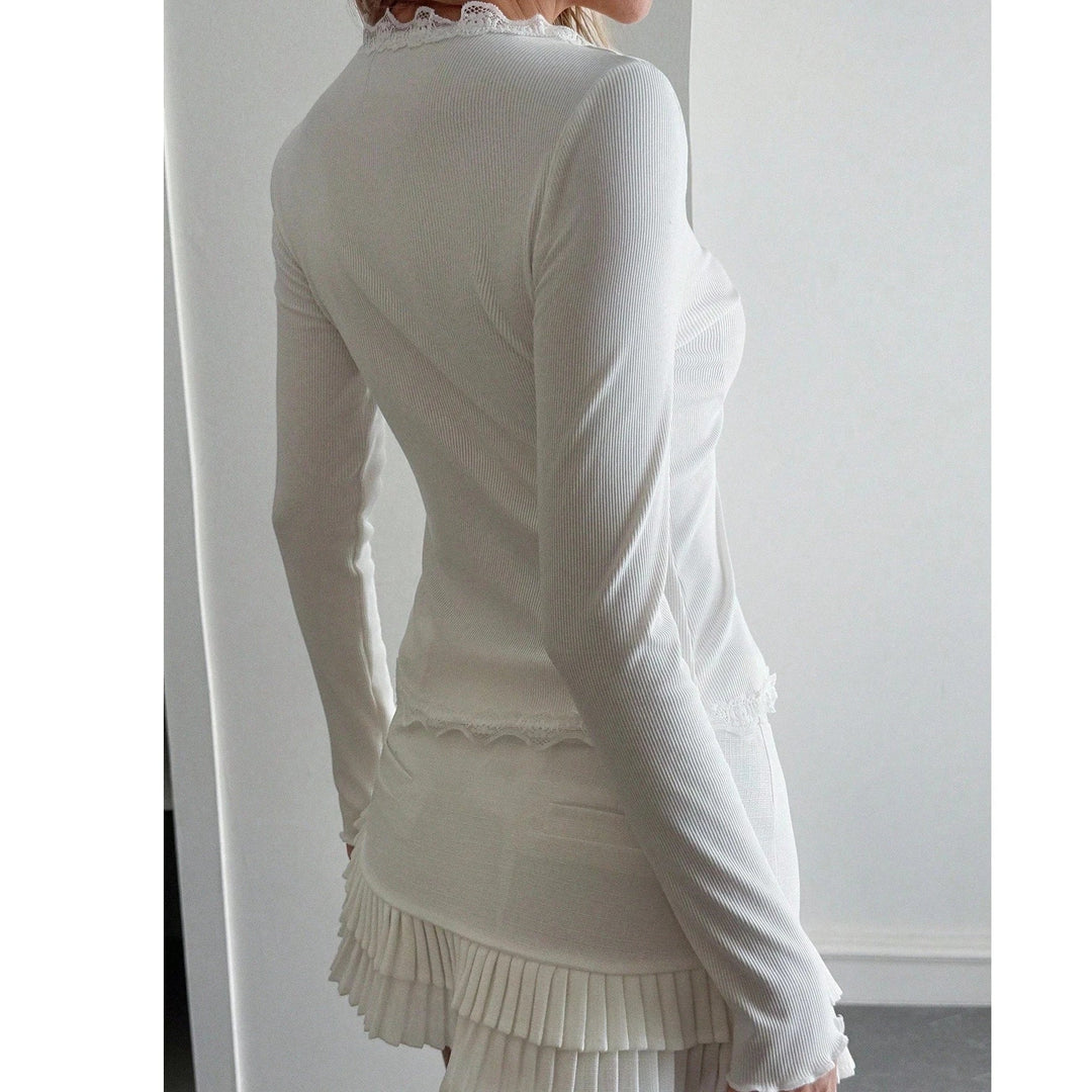 Leilani Ribbed Button-Up Blouse