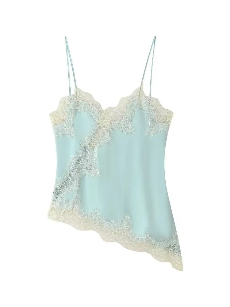 Juris Asymmetric Satin Cami Top