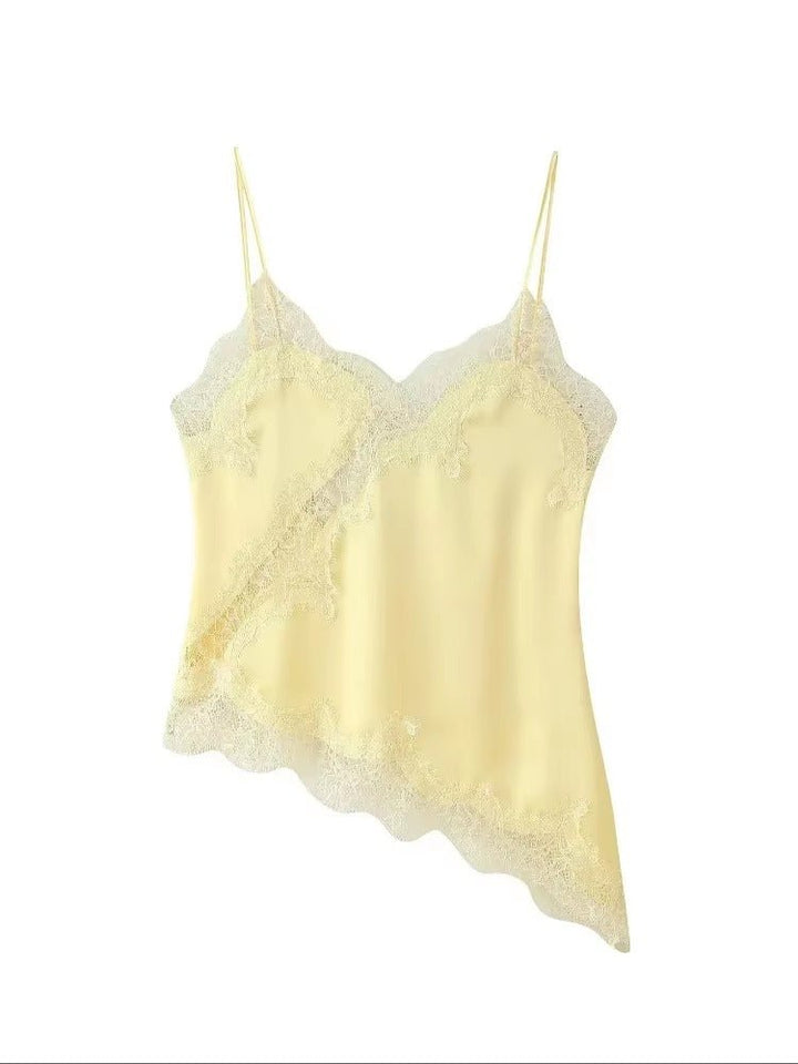 Juris Asymmetric Satin Cami Top