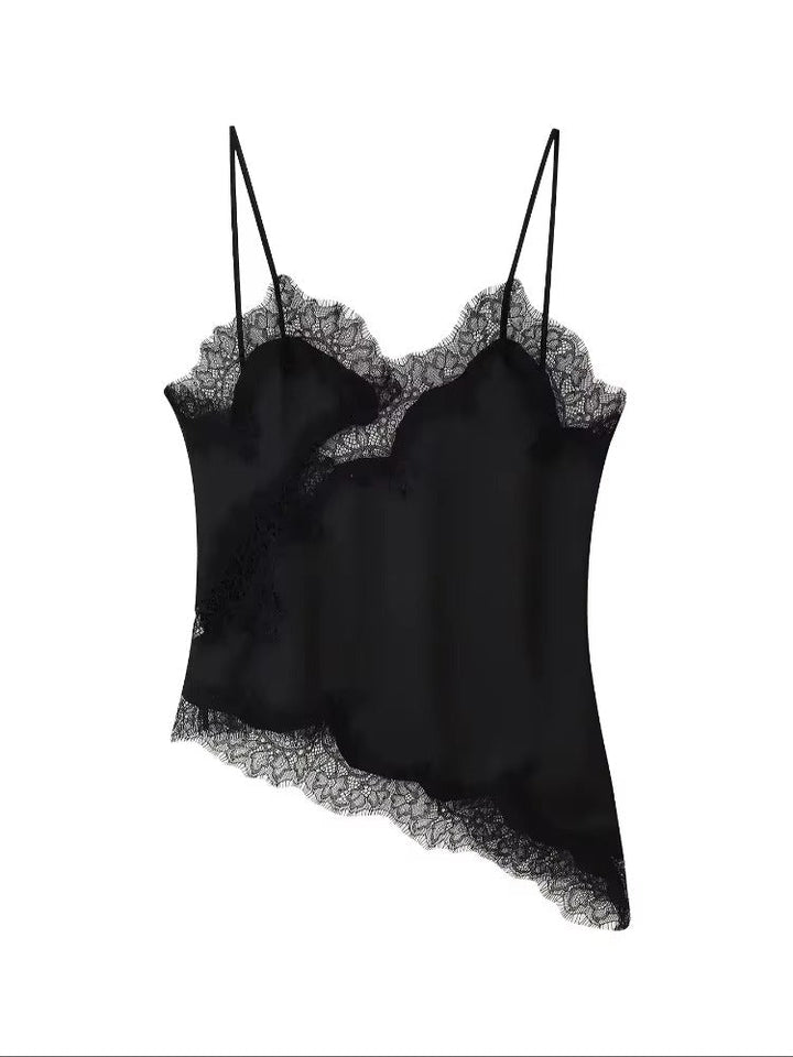 Juris Asymmetric Satin Cami Top