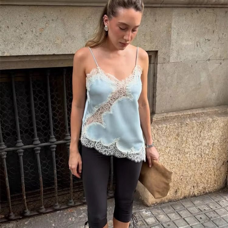 Juris Asymmetric Satin Cami Top