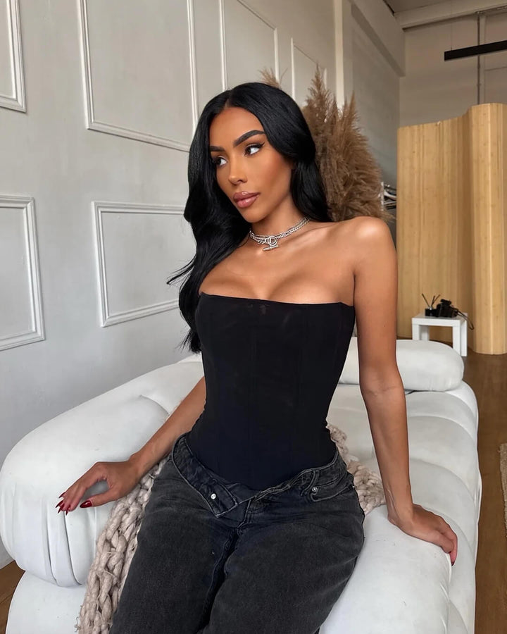 Kelly Satin Corset Top