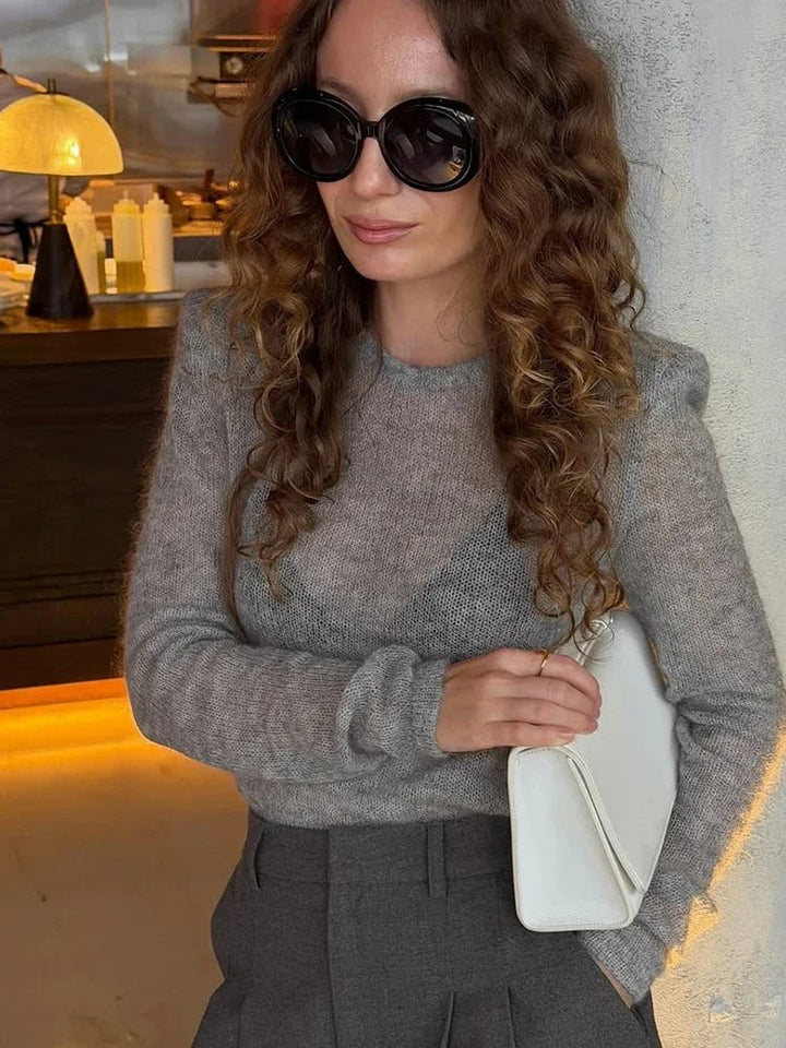 Maricar Sheer Slim Fit Pullover