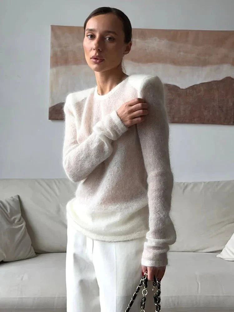 Maricar Sheer Slim Fit Pullover