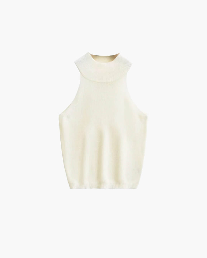 Nicola Halter Knit Crop Top