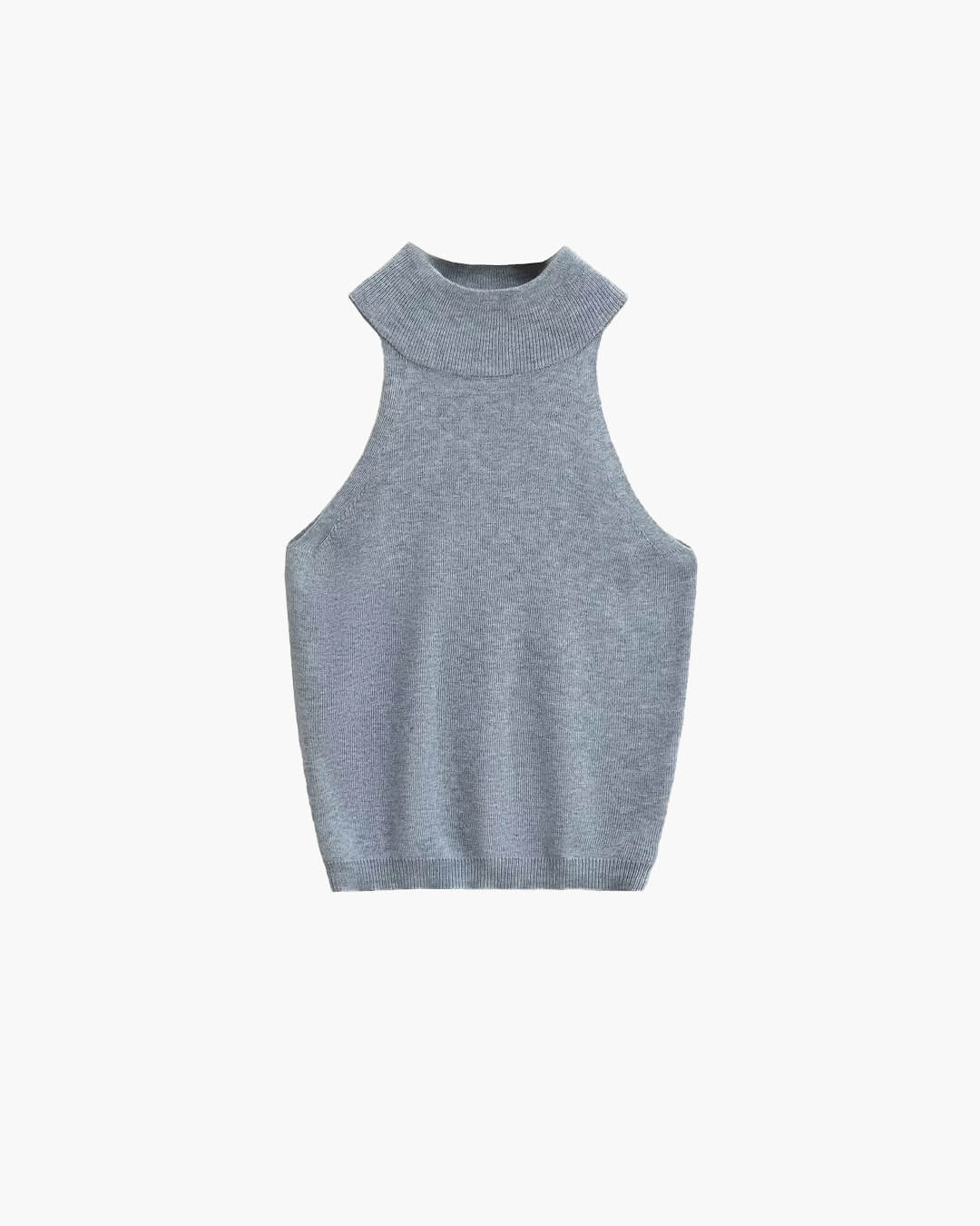 Nicola Halter Knit Crop Top