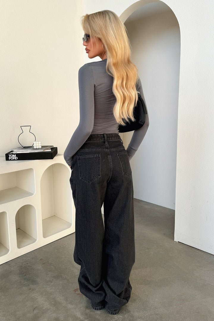 Katya Relaxed Wide Leg Jeans