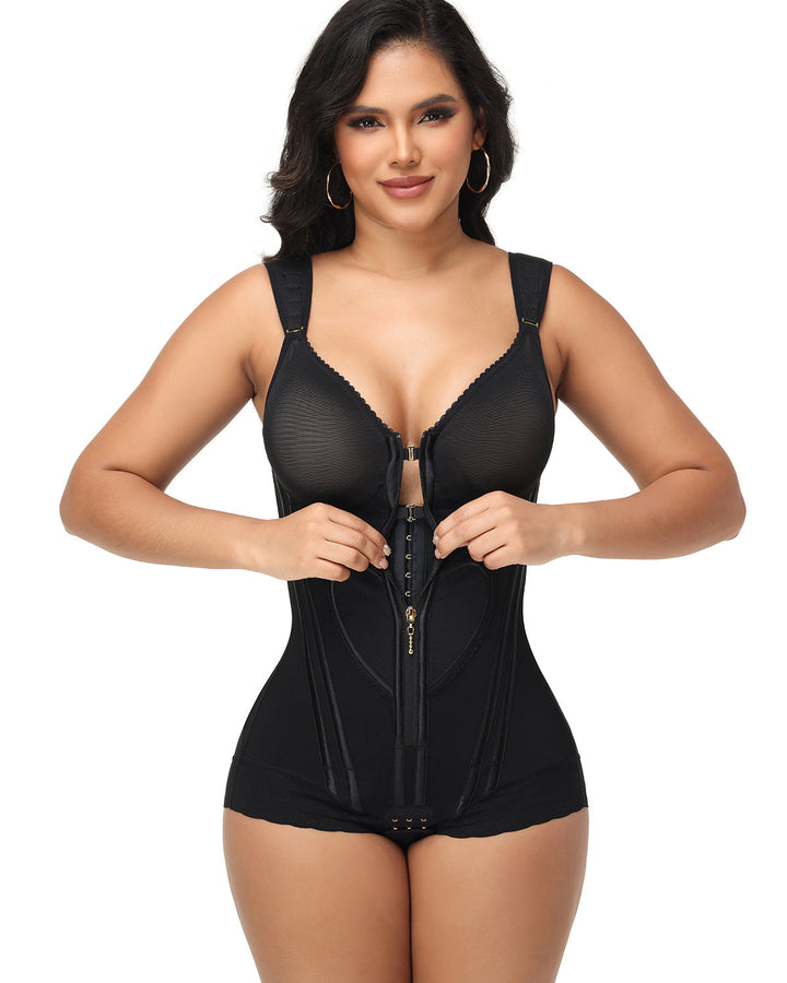 Pia Zip Front Contour Shapewear Bodysuit