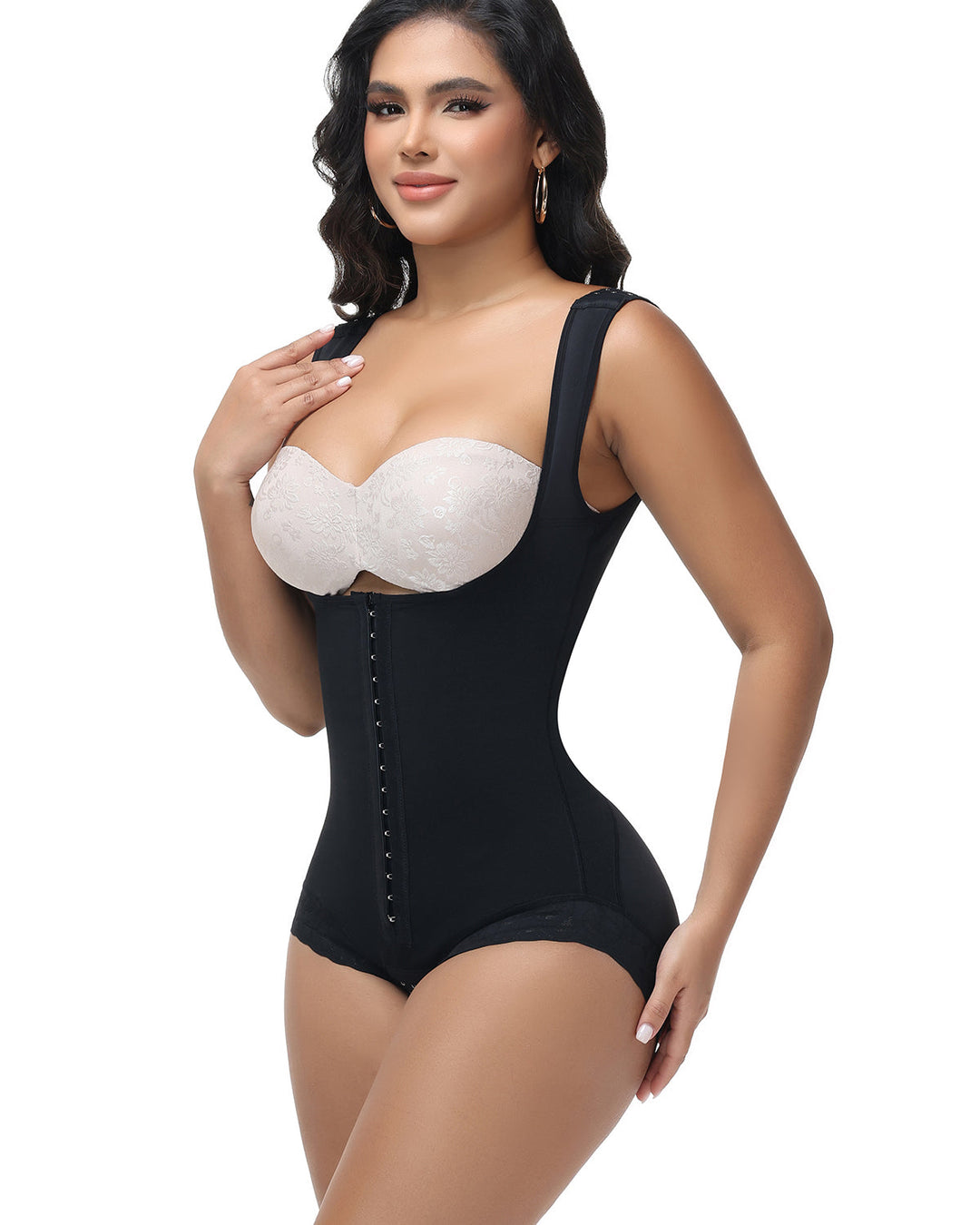 Peaches Open-Bust Contour Shapewear Bodysuit