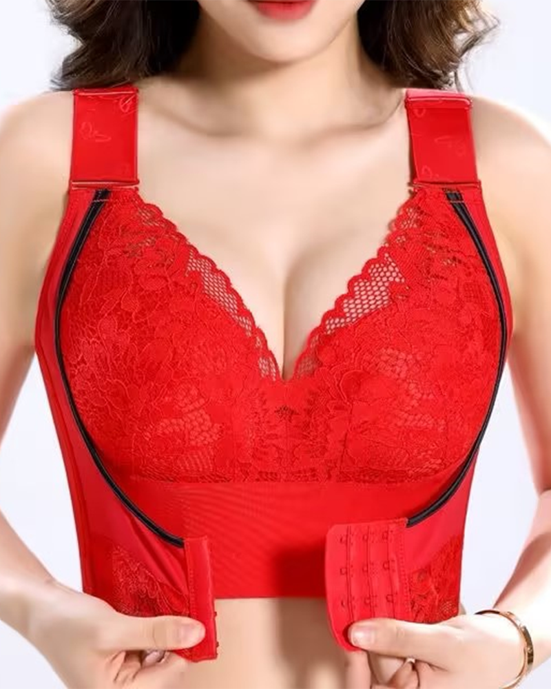 Fern Front Closure Support Bra