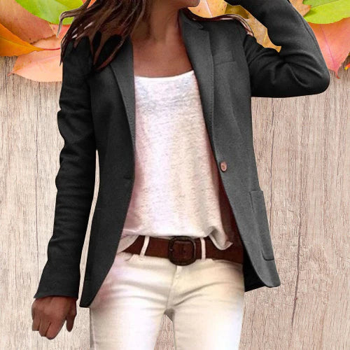 Cerise Classic Single Button Blazer